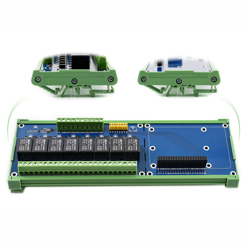 Relay 8 Channel Board - บอร์ดขยายรีเลย์ Raspberry Pi 4 รุ่น B