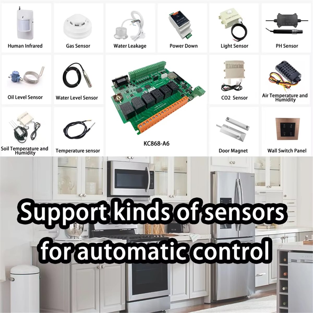 Home Automation Systems Diy - บอร์ดพัฒนา KC868-A6 รองรับ MQTT, Web, HTTP,