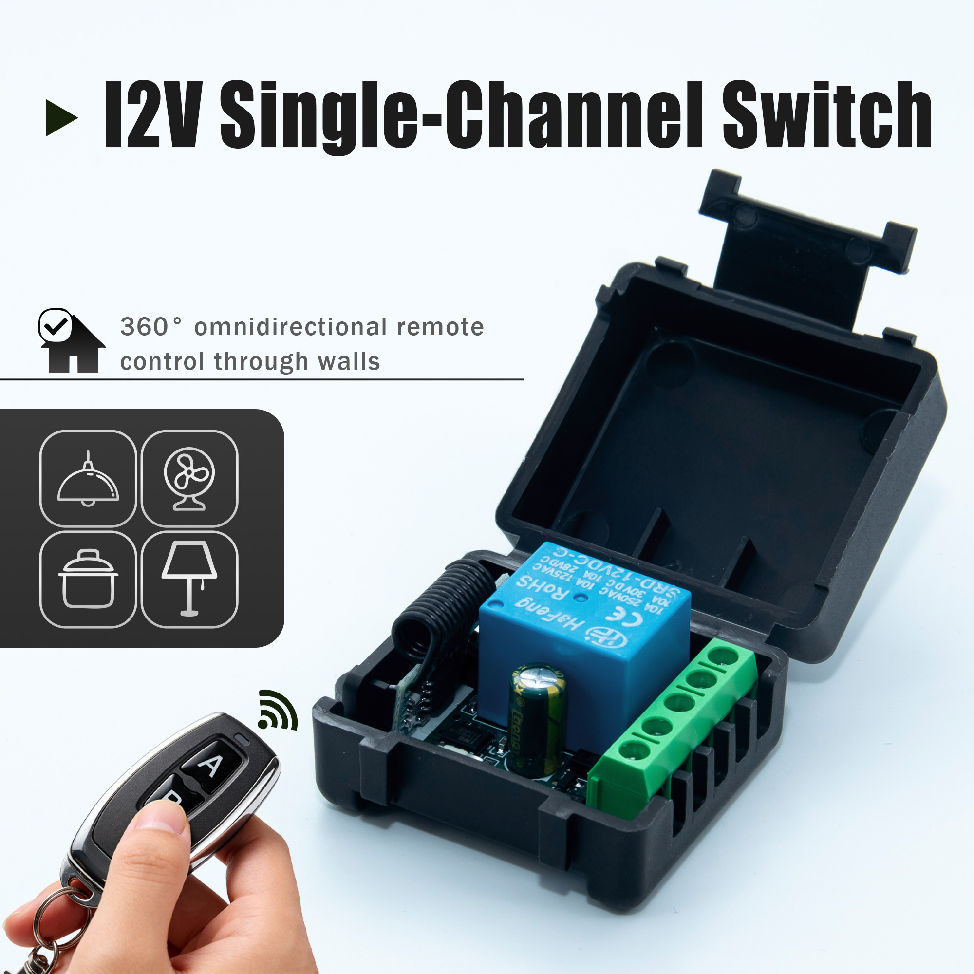 DC 12V 433MHz สวิตช์ควบคุมระยะ - 433Mhz Receiver Module บทวิจารณ์และราคา