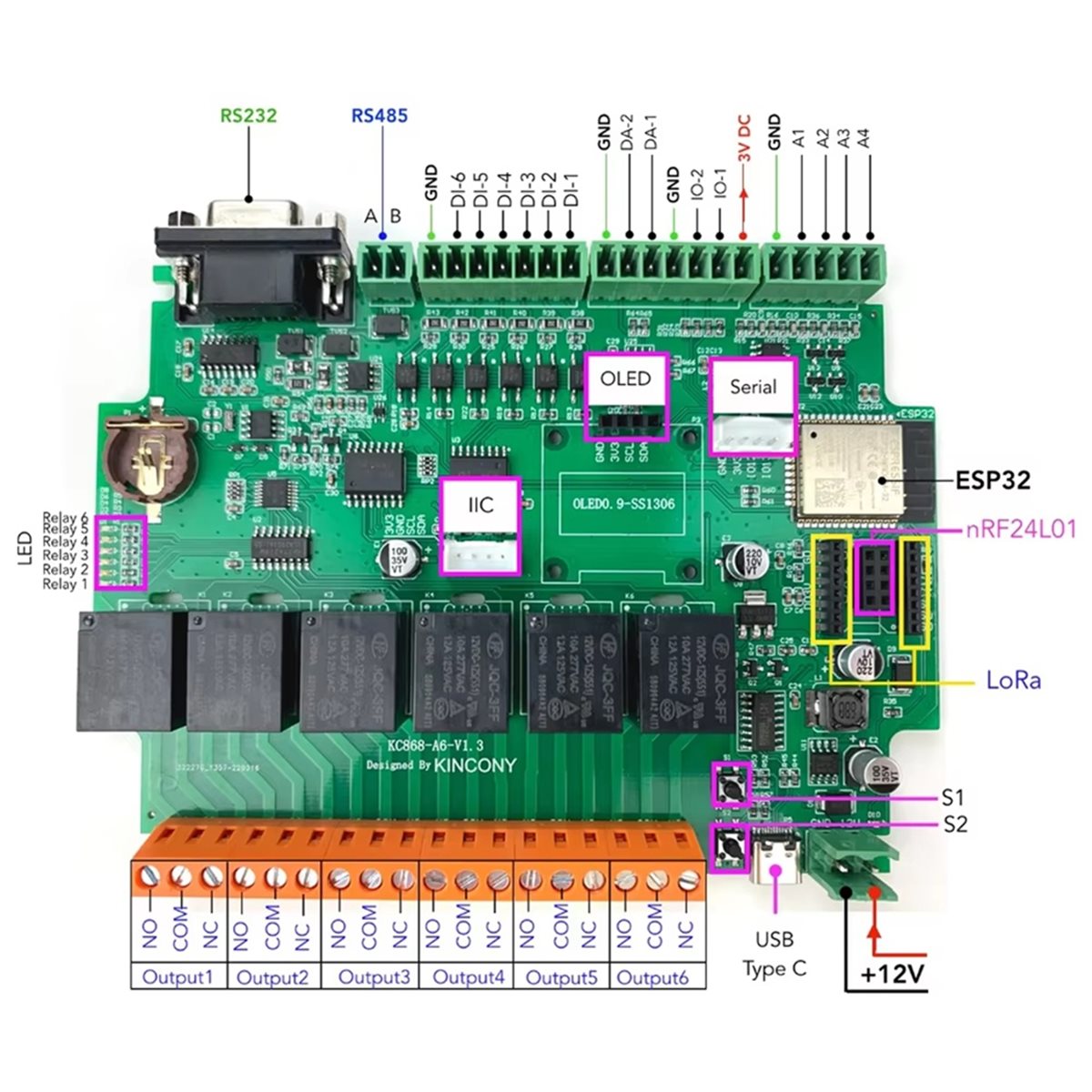 บอร์ดพัฒนา KC868-A6 รองรับ MQT - Home Automation Systems Diy บทวิจารณ์และราคา